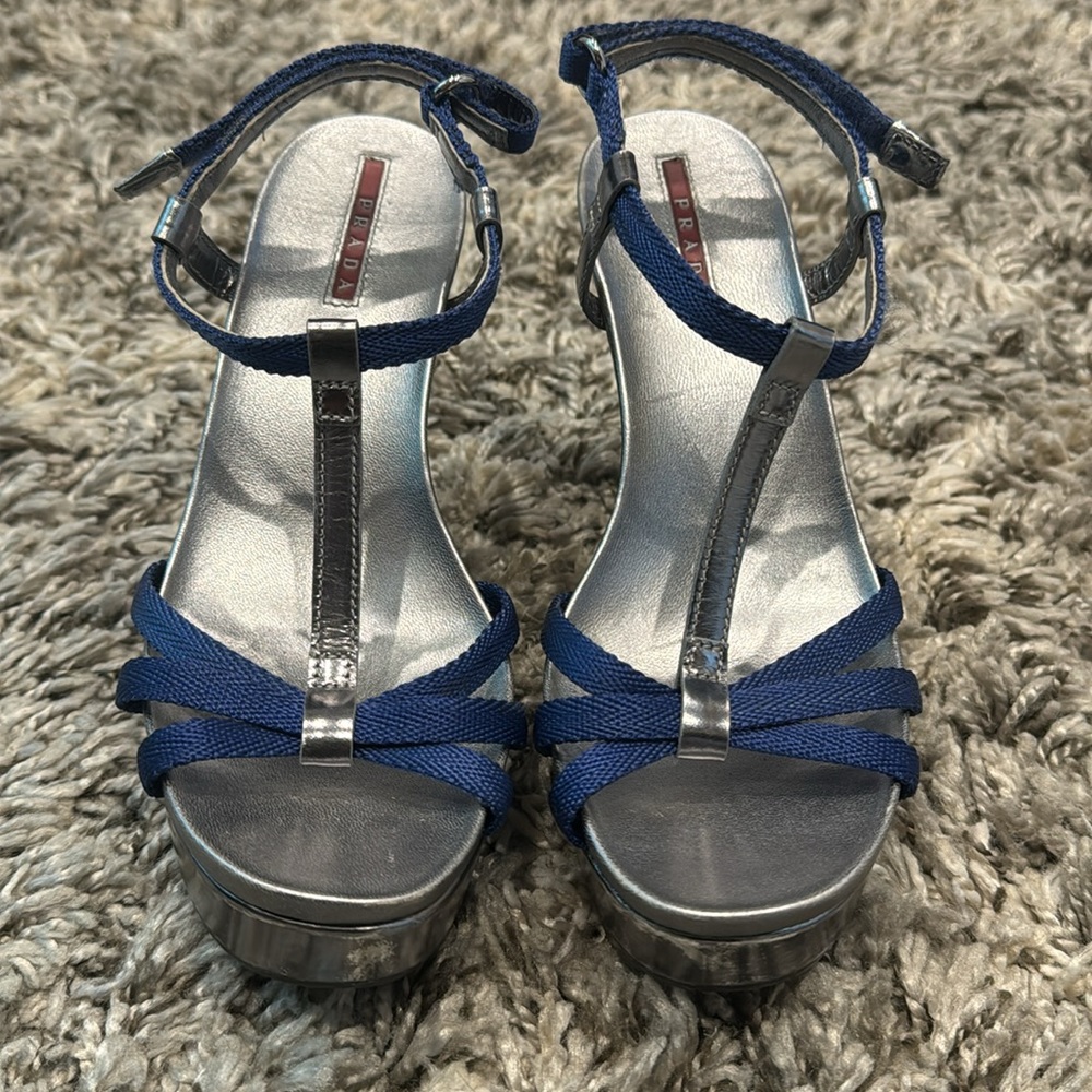 Authentic Prada platform Sandals